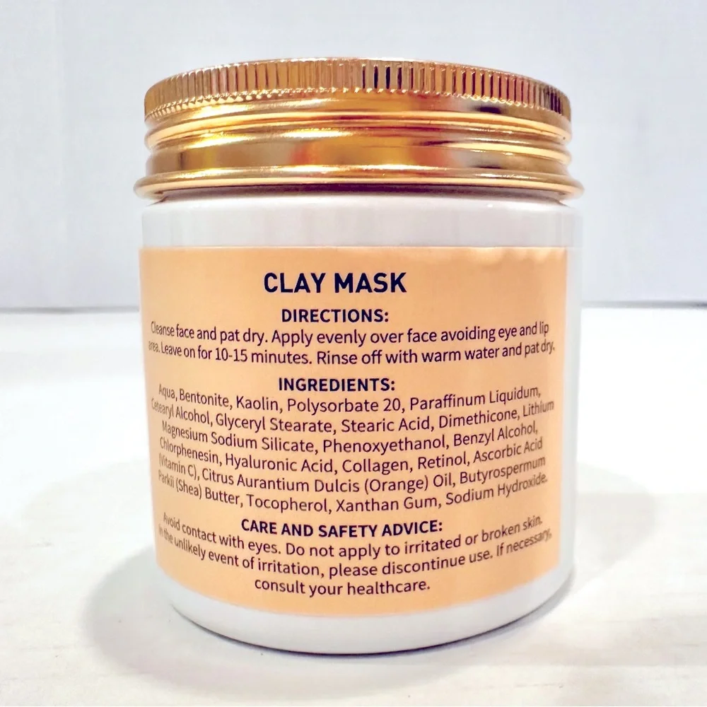 Rosa Acca Radiant Brighten Clay Mask‎ Women's 120ml Hyaluronic Acid NEW SEALED